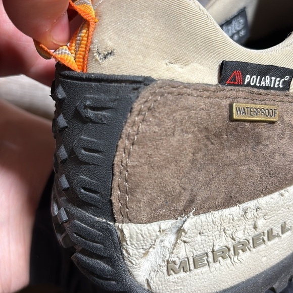 Merrell Polar Moc Waterproof Suede Hiking Trail Leather Slip On  Shoes Womens 9 - Picture 9 of 11